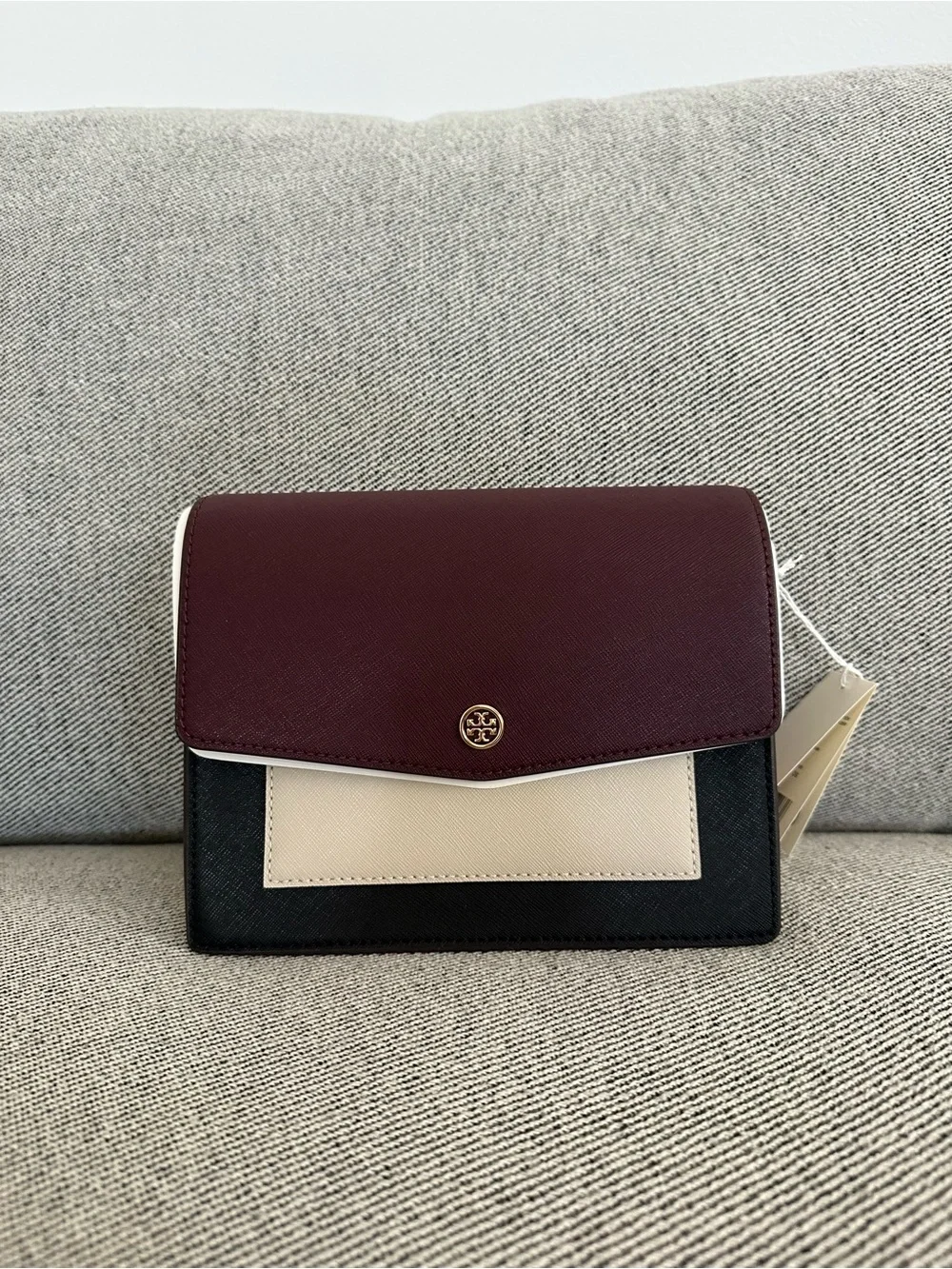 NWT Tory Burch Robinson Color-Block Convertible Shoulder Bag 154318